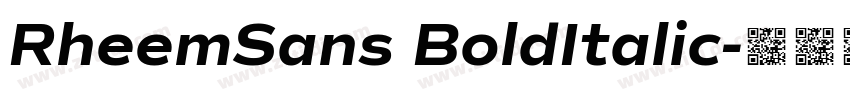 RheemSans BoldItalic字体转换 RheemSans BoldItalic字体转换